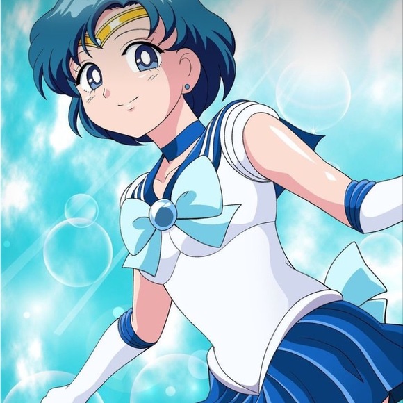 Sailor Moon Mercury / Anime School Girl Costume - Picture 8 of 8